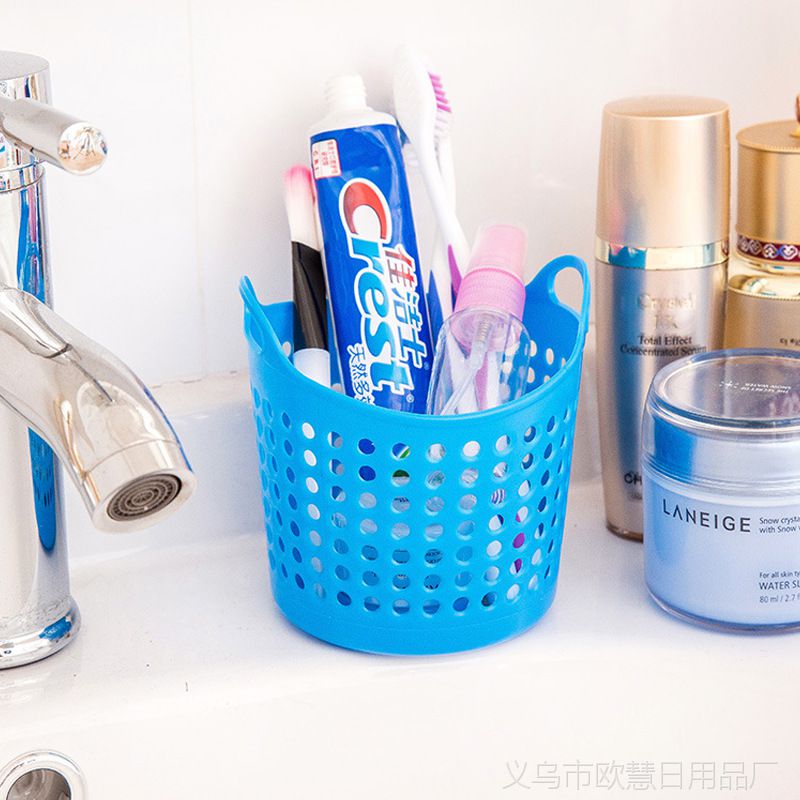 TY創(chuàng)意便攜圈圈網(wǎng)孔桌面收納籃 小巧實(shí)用，輕松整理生活